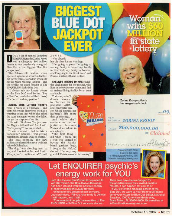 Enquirer Blue Dot jackpot winner